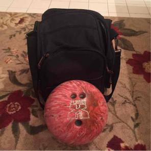 Bowling bowl and bag