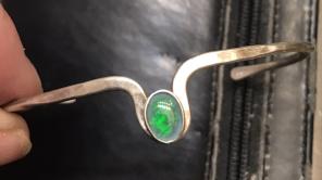 Vintage Sterling Opal Bracelet