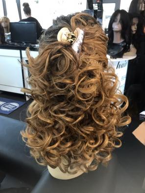 Ombré Wig Lacefront Curly Honey Hairloss