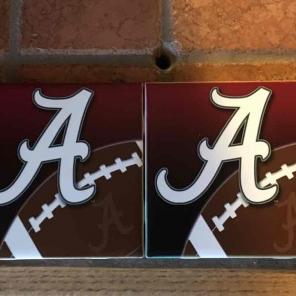 Alabama Football Set Of Two Coasters SEC