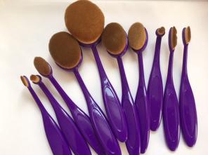 10pcp PRO Makeup Brushes - Purple