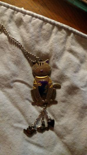 New cat rear view mirror charm