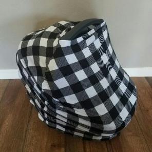Stretchy Car Seat Cover Plaid Boy Cover