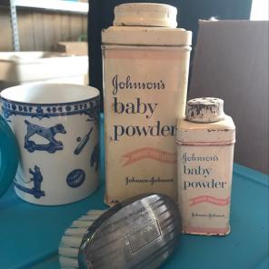 Vintage Baby Items Deco Very Old