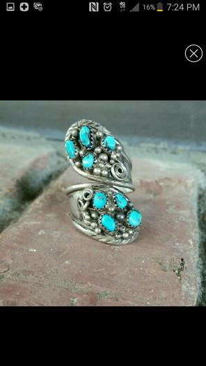 Navajo Sterling Silver Turquoise Ring