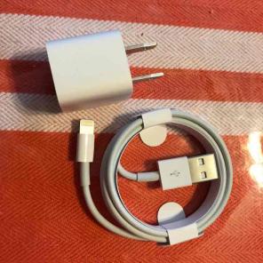 Authentic iphone 7 headphones & charger