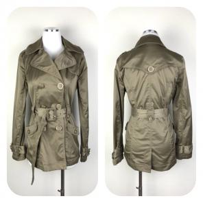Papaya Tan Trench Coat with Belt Size M