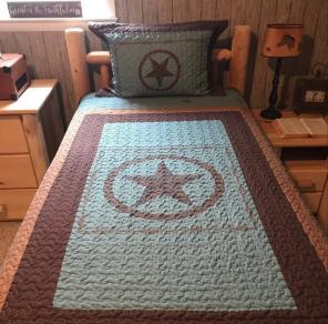 Southwestern Western Twin Star Quilt