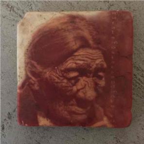 Handmade Indian/Native man ceramic