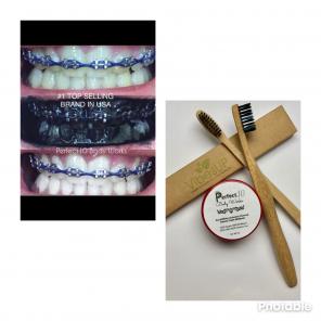Organic Teeth Whitening & Toothbrush Set