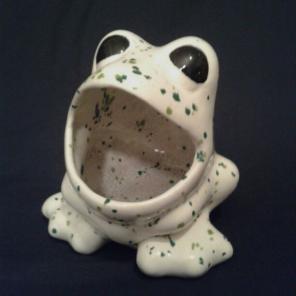 Vintage Ceramic Frog Sponge Holder
