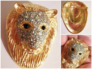 Amazing vintage rhinestone brooch