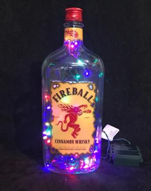 Fireball Cinnamon Table Lamp W/lights