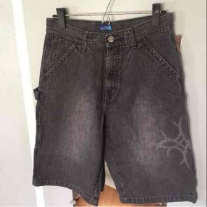 Greendog Blk Wash Denim Short, 29 waist