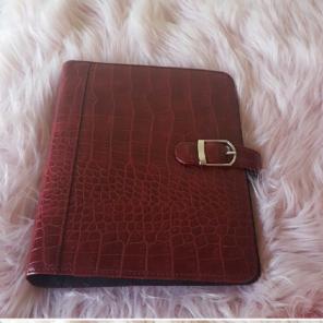Red Snakeprint daytimer planner