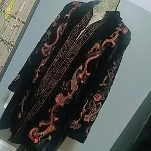 Vintage Velvet Embroidered Duster Coat