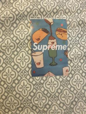Cute food supreme sticker
