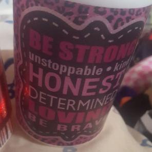 2 led candles lipstick and quote