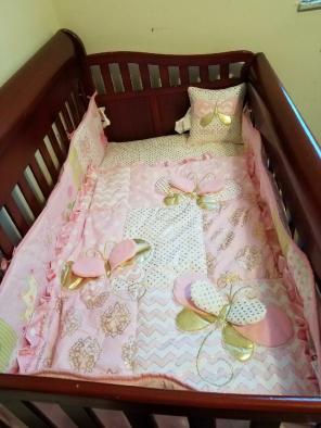 Cherry wood crib