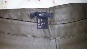 H&M Leather Pants with side zipper