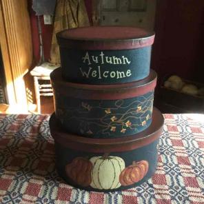 Primitive Fall Thanksgiving Boxes