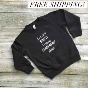 Free shipping- I'm not bossy- toddler