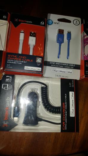 5 iphone lightening chargers