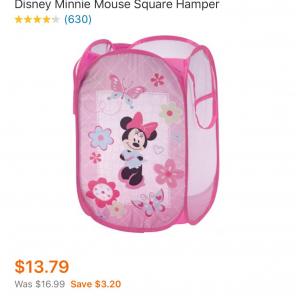 Minnie Mouse Hamper & Little People