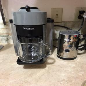 Nespresso Vertuoline with Aerocinno