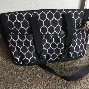 Skip hop duo double diaper bag in onyx
