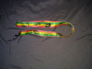 Bob Marley reggae lanyard keychain