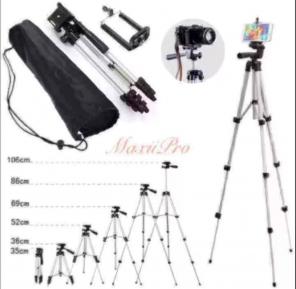 Extendable Camera & Phone Tripod Silver