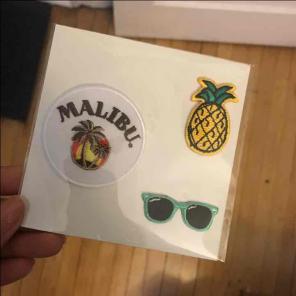 Malibu Self-Adhesive Embroidery Patches