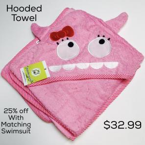 Girls Monster Towel