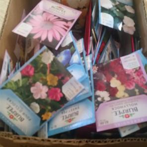 120 pkgs of various flowers & vegetabl
