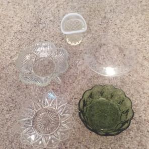 Vintage Glass Serving Dishes