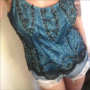 Vintage beaded top