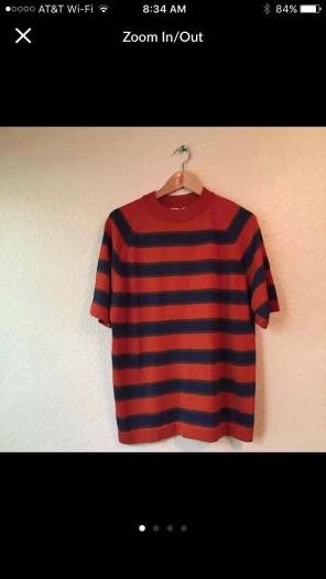 Vintage Donegal Striped Shirt Top Large
