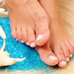 Organic tropical vacation foot scrub