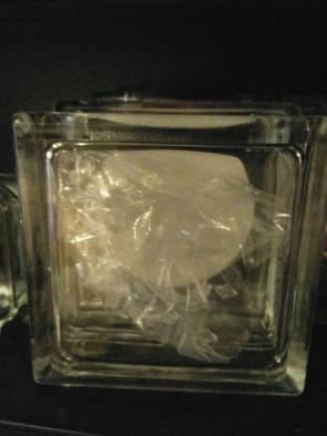 Pit bull dream catcher glass block