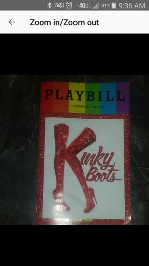 Kinky Boots Pride Playbill/Showbill