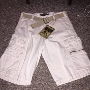 Brand New! White Cargo Shorts