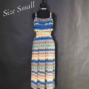Boho Style Long Multi Colored Dress