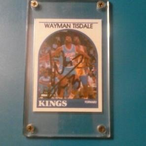 FREESHP 1989 AUTOGRAPH WAYMAN TISDALE