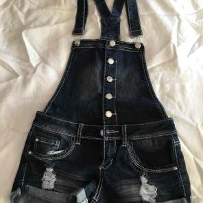 Jean Short Overalls