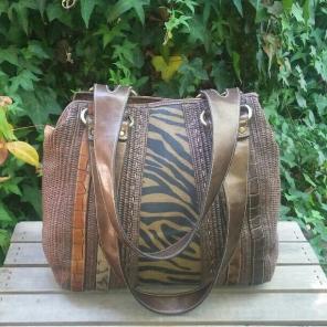 Tribal Straw Purse Shoulder Handbag