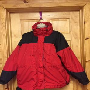Columbia Red/Black Winter Coat