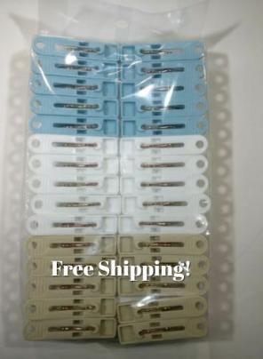 30 Plastic clothespins