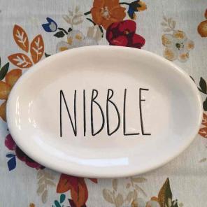 Rae Dunn by Magenta NIBBLE Oval Plate