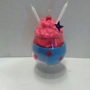 Mini 4th of July Candle